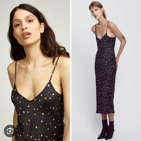 Silk Laundry printed slip dress - Picture 1 of 7